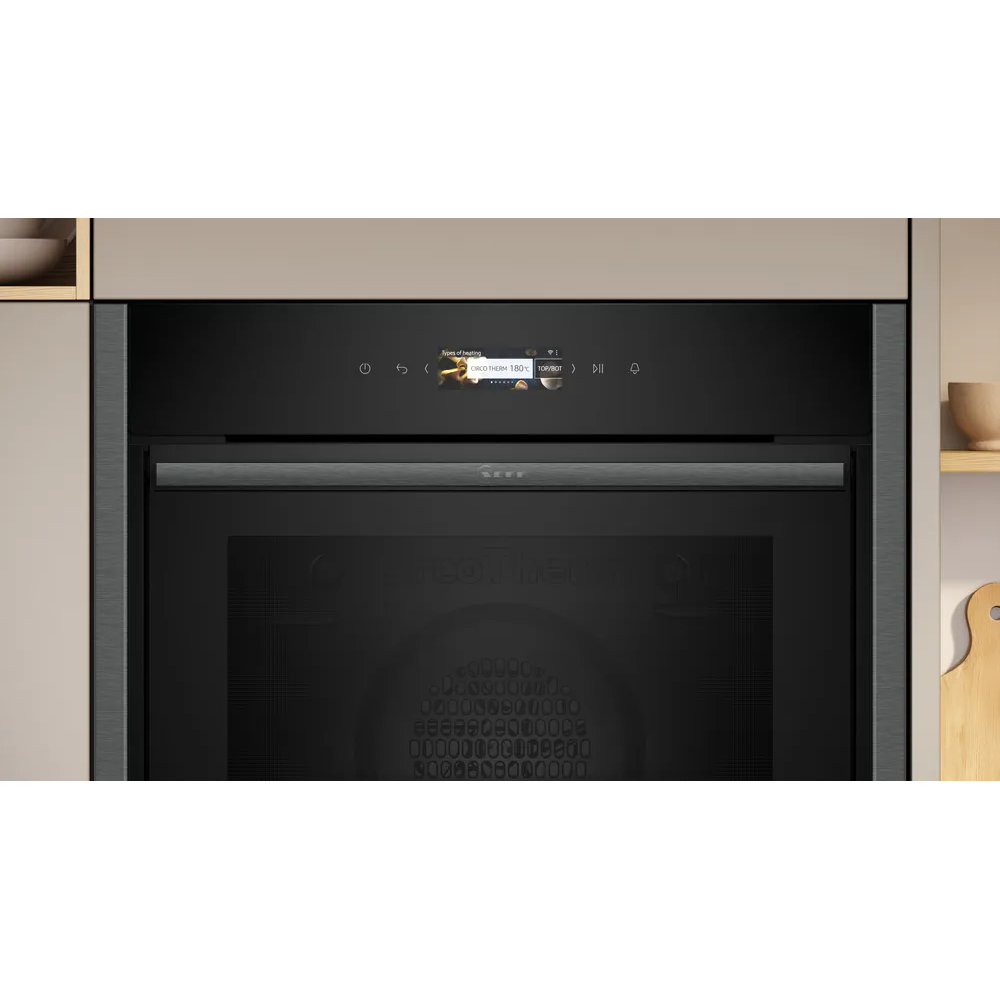 NEFF B54CR31G0B Built-in Slide & Hide Single Oven