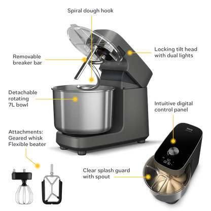 Ooni Halo Pro Spiral Mixer - Polar White