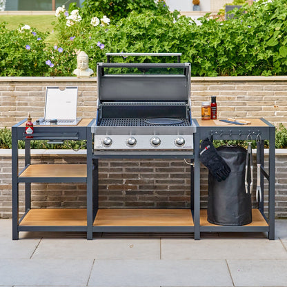 Grillstream Sanctuary Outdoor Kitchen 4 Burner Hybrid with Ceramic Side Burner