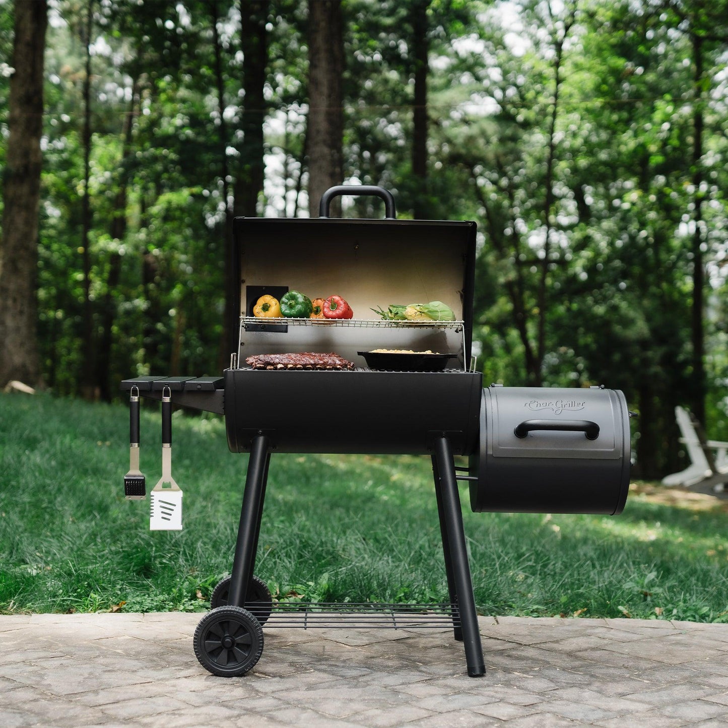 Smokin' Pro Charcoal BBQ and Offset Smoker by Char-Griller